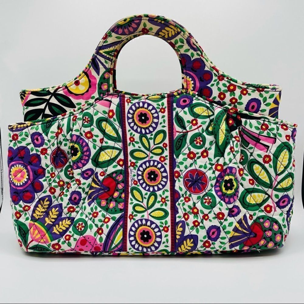 Vera Bradley Abby Quilted Fabric Floral Satchel
